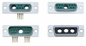 173107-0157, D-Sub Backshells MIXED LAYOUT WITH CLINCH NUT