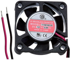 Y-Y4010H12S, вентилятор 12В 40х40х10мм (аналог KF0410S1H, JL4010H12S) подшипник скольжения клеммы