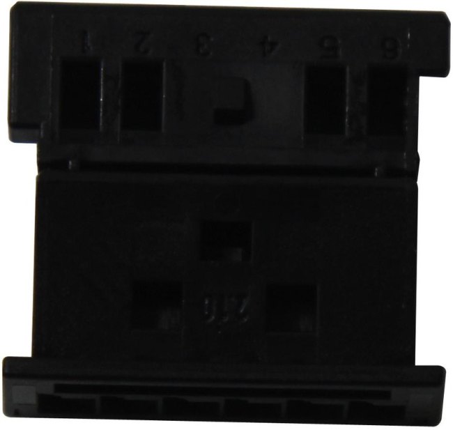 1-1241370-3, Conn Housing RCP 6 POS Crimp ST Cable Mount Black Carton Automotive