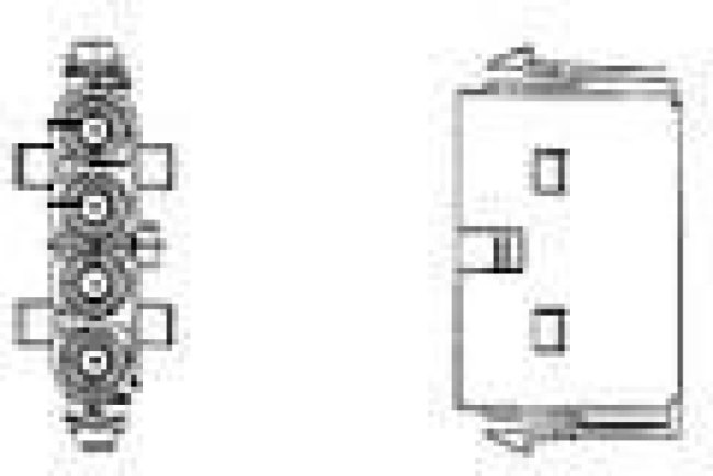 794118-1, Pin &amp; Socket Connectors 04P 0.156 MNL CAP PANEL MOUNT