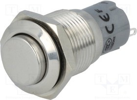 LAS2GQH-11/S/FP, Переключатель: антивандальный, Пол: 2, SPDT, 0,5A/220ВAC, 1A/24ВDC