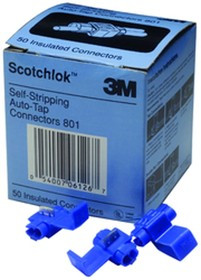 801-BULK, Terminals IDC BLUE 18-16 TAP