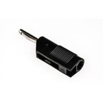 930435100, Black Male Banana Plug Screw 60V dc