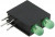 553-0222-200F, Индикатор печатной платы, Зеленый, 2 светодиод(-ов), Сквозное Отверстие, T-1 (3мм), 2 мА, 1.6 мкд