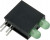 553-0222-200F, Индикатор печатной платы, Зеленый, 2 светодиод(-ов), Сквозное Отверстие, T-1 (3мм), 2 мА, 1.6 мкд