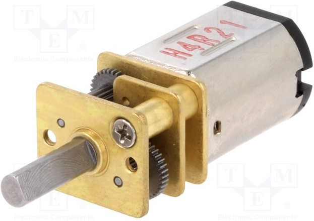 3049, Двигатель: DC, с редуктором, HPCB 12V, 12ВDC, 750мА, Ось: D профиль