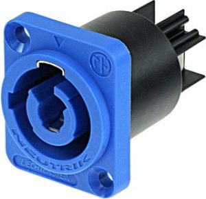 NAC3MPA-1, High Power Connector, Серия PowerCON, Гнездо, 250 В AC, 20 А, Монтаж в Панель, Быстрое Соединение NAC3MPA-1, High Power Connector, Серия PowerCON, Гнездо, 250 В AC, 20 А, Монтаж в Панель, Быстрое Соединение