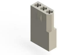 556-003-000-101, Rack &amp; Panel Connectors 3 POS Plug