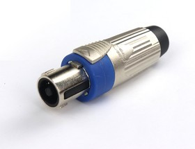AuraSonics SN4M-3 кабельный разъем 4-контактный speakon male, металлический корпус