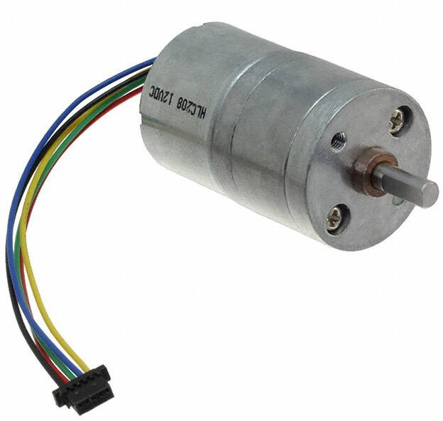 FIT0441, Двигатель DC, 12ВDC, 45 1, Двусторон.вал нет, 159об./мин, 700мА