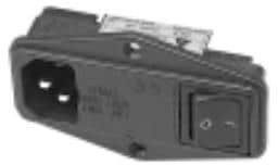 10C2, AC Power Entry Modules Power Entry Module, Screw Mounting, 250VAC, 10A, N/A-Lug, DIP Switch