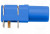 SWEB8094AU-BL, Гнездо, "банан" 4мм, 24А, 1кВ, синий, позолота, PCB, -25-80°C, 1кВ