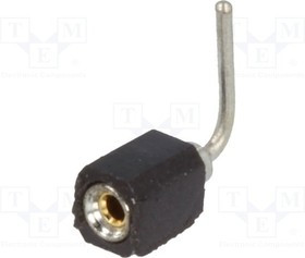 DS1002-01-1X01R13, Гнездо, штыревой, "мама", PIN 1, цанговые контакты, угловой 90° DS1002-01-1X01R13, Гнездо, штыревой, "мама", PIN 1, цанговые контакты, угловой 90°