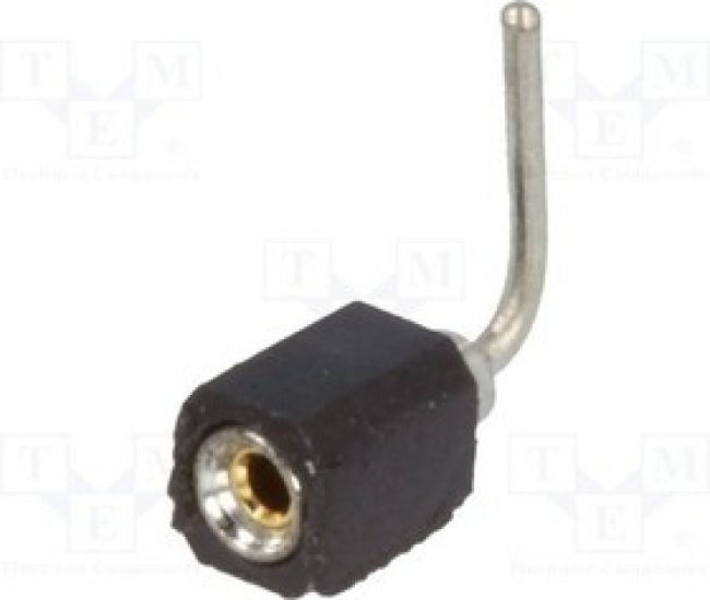 DS1002-01-1X01R13, Гнездо, штыревой, "мама", PIN 1, цанговые контакты, угловой 90°