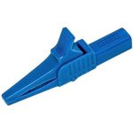 BU-65-6, Alligator Clip, Steel Contact, 30A, Blue