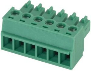 1900811, Pluggable Terminal Blocks 6 Pos 5.08mm pitch Plug 28-16 AWG Screw