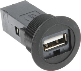 09454521903, Straight, Panel Mount, Socket Type A to A 2.0 USB Connector