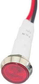 FL1P-10NW-4-R24V, LED Panel Mount Indicators LED RED 10MM NUT 24VAC/DC FL1P-10NW-4-R24V, LED Panel Mount Indicators LED RED 10MM NUT 24VAC/DC