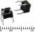 IT-1109 (4.5x4.5x3.8), Тактовая кнопка IT-1109, 4.5x4.5x3.8 мм, OFF-(ON), 50 мА, 12 В, 50 мОм