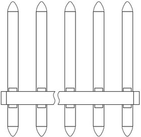 OL0310000000G, Pluggable Terminal Blocks OL 3.5 - 3P PIN bright tin plated L=16.5mm(F1.3) DIP type NL66 30%GF