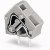 PCB terminal, 1 pole, pitch 7.5 mm, AWG 28-12, 24 A, cage clamp, blue, 236-754
