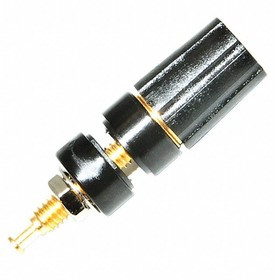 BU-P3770-0, Test Plugs &amp; Test Jacks BINDING POST, GOLD/TELL, BLACK