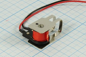 Зуммер магнитоэлектрический с генератором, размер 15x28x15m25, напряжение 12В, контакты 2C, марка KP