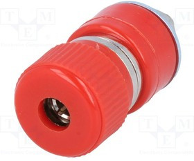 R1-26B-R, Гнездо, "банан" 4мм, 30А, 60ВDC, красный, никелированные, -10-80°C R1-26B-R, Гнездо, "банан" 4мм, 30А, 60ВDC, красный, никелированные, -10-80°C