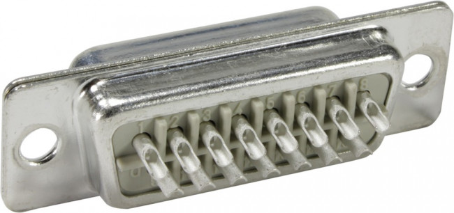 09670155615, D-Sub Standard Connectors DSUB SV MA TSDC 15P AU2