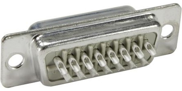 09670155615, D-Sub Standard Connectors DSUB SV MA TSDC 15P AU2