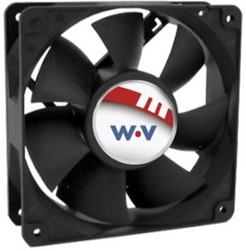 DC1203812W2B-2T0, AXIAL FAN, 120MM, 12VDC, 212.6CFM, 59DBA
