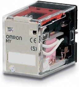 MY4-48AC, Реле: электромагнитное, 4PDT, Uобмотки: 48ВAC, 5A/220ВAC, 5A/24ВDC