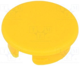 A4116004, Заглушка, ABS, желтый, распорным стержнем, Форма: круглая
