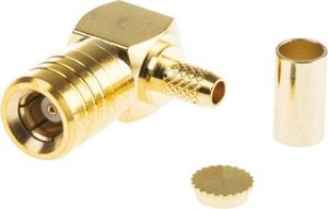 1-1337478-0, Разъем РЧ / Коаксиальный, SMB Коаксиальный, Прямоугольный Штекер, Обжимной, 50 Ом