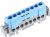 0 048 42, Distribution Block, 8 Way, 1.5 16mm², 80A, 400 V ac, Blue