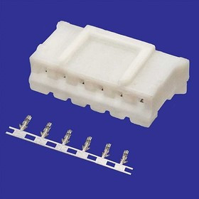 HB-06 (MU-6F) pitch 2.0mm +terminal, Разъём питания низковольтный HB-06 (MU-6F) шаг 2.0 мм + termin, 6 контаков