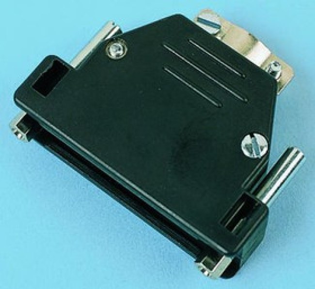 2801-0102-14-8, MHED Series ABS D Sub Backshell, 37 Way, Strain Relief 2801-0102-14-8, MHED Series ABS D Sub Backshell, 37 Way, Strain Relief