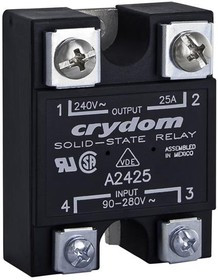 D4850H, Solid State Relays - Industrial Mount SSR Relay, Panel Mount, IP00, 530VAC/50A, 3-32VDC In, Zero Cross, TP