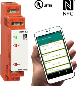 LPRC/2-NFC, Phase, Voltage NFC Monitoring Relay, 3 Phase, SPDT, 243 540V ac, DIN Rail