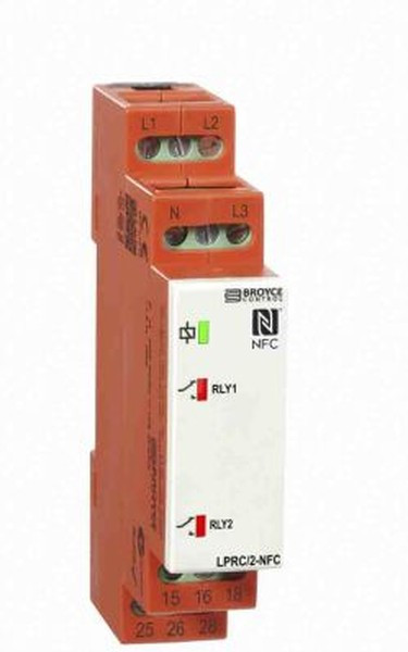 LPRC/2-NFC, Phase, Voltage NFC Monitoring Relay, 3 Phase, SPDT, 243 540V ac, DIN Rail