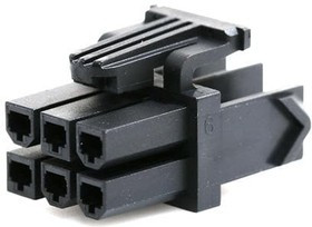 172708-0106, Headers & Wire Housings MINIFIT TPA2 6CKT DR REC HSG 4.2MM 94V-2 GW 172708-0106, Headers & Wire Housings MINIFIT TPA2 6CKT DR REC HSG 4.2MM 94V-2 GW