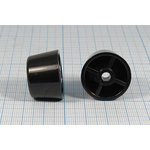 Ножка приборная 25x22, h-16,2/отверстие 4.3x10.4, пластик, FFT-3