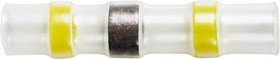 08-0754, Гильза кабельная изолированная ПК-т 6.0 термоусаживаемая под пайку L-40 мм 4.0-6.0 мм² желтая
