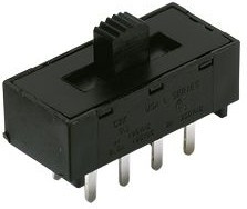 L203111MS02Q, Переключатель: движковый, Пол: 3, DP3T, 2A/250ВAC, 0,5A/125ВDC