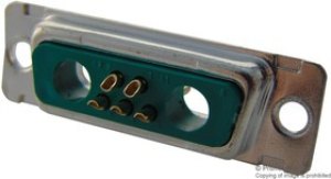 DA7W2SA00LF, Комбинированный разъем D Sub, Mixed Power, Серия DW, DA-7W2, Гнездо, 7 контакт(-ов)