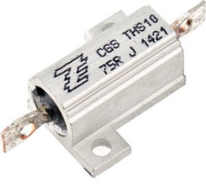THS1075RJ, 75 10W Wire Wound Chassis Mount Resistor THS1075RJ ±5% THS1075RJ, 75 10W Wire Wound Chassis Mount Resistor THS1075RJ ±5%