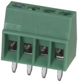 1725672, Клеммная колодка типа провод к плате, 2.54 мм, 4 вывод(-ов), 26 AWG, 20 AWG, 0.5 мм², Винт