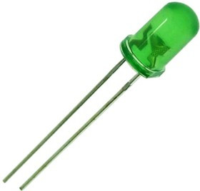 GNL-5013GT, Светодиод зеленый 20° d=5мм 100-300мКд 565нМ (Green)