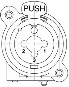 PXCST, Phone Connectors Combo Jack, Straight (Vertical) PC Mount