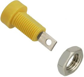 108-0907-001, Test Plugs &amp; Test Jacks BANANA JACK YELLOW